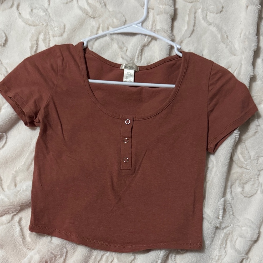 Zara Women's Rust Crop Top